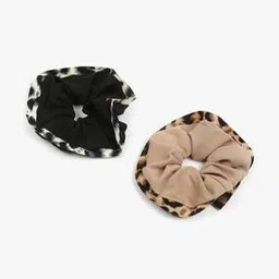 yousta Women Set of 2 Animal Print Scrunchies-picture-40