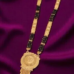 brado jewellery Women Gold-Plated Long Mangalsutra-picture-14