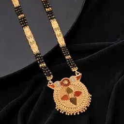 brado jewellery Women Gold-Plated Long Mangalsutra-picture-22