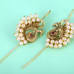 vighnaharta fashion jewellery Women Peacock Ear Cuffs-picture-30