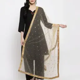 clora creation Embellished Net Dupatta-picture-24