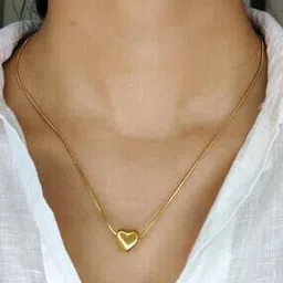 glowzi Women Gold-Plated Chain with Heart Pendant-picture-30