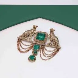 cosa nostraa Gold-Plated Shaandaar Cheetah Brooch-picture-10