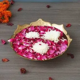 ecraftindia Gold-Plated Metal Lotus Urli-picture-16