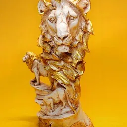 nayra handicrafts Decorative Lion Family Showpiece image 1