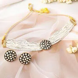 rubans Women Necklace and Earings Set-picture-43