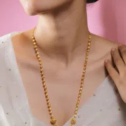 rubans Women Gold-Plated Beaded Short Necklace image 1