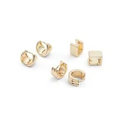 aldo Women Set of 3 Gold-Plated Hoop Earrings-picture-53