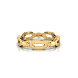 iski uski 18 KT (750) Yellow Gold Band Ring-picture-33
