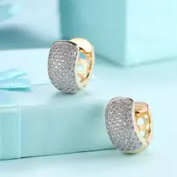 kairangi by yellow chimes Stone-Studded Huggie Earrings-picture-40