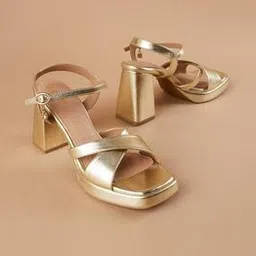 ginger by lifestyle Heeled Sandals with PU Upper-picture-10