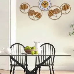 chronikle Round Rings Vertical Analog Metal Wall Clock-picture-13
