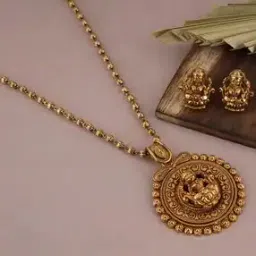 alyesha Gold-Plated Necklace & Earrings Set-picture-51