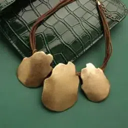 sohi Women Metallic Cascade Statement Necklace-picture-13