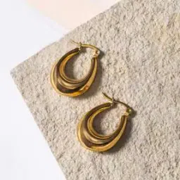 zaisha Women 18K Gold-Plated Show Stopper Hoops Earrings-picture-16