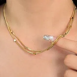 designs & you Women Gold-Plated Layered Necklace-picture-19