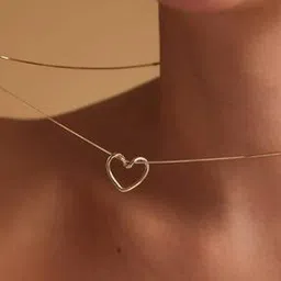 glowzi Women Gold-Plated Heart Pendant-picture-50