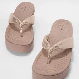 forever glam by pantaloons Women Embellished Thong-Strap Sandals-picture-20