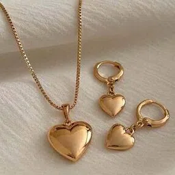 designs & you Women Gold-Plated Necklace & Earrings Set-picture-52