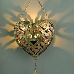aapno rajasthan Heart Metal Light Holder-picture-30