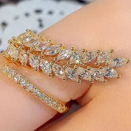 jewels galaxy Women Gold-Plated American Diamond-Studded Ring-picture-16