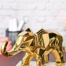 Gold-Plated Elephant Figurine-image-7