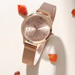 uniquest Rose Dial Analogue Fashion Watch with Mesh Strap For Women-picture-45