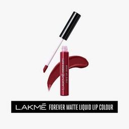 lakme Forever Matte Liquid Lipstick Lasts for 16 Hrs - Crimson Rose-picture-24
