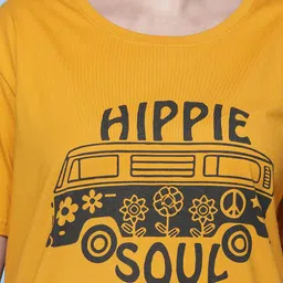 9shines Label Pack Of 2 Graphic Printed Cotton Longline Lounge T-shirts image 5