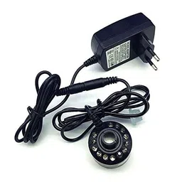 snowbird 12 LED Changing Mist Maker Fogger/Water Fountain Pond Pot/Fog Machine/Atomizer Air Humidifier (Multicolor) image 1