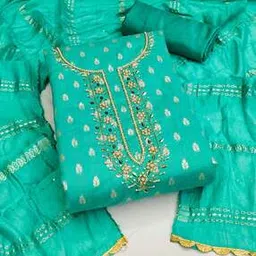 svaraa Women Embroidery Unstitched Dress Material-picture-36