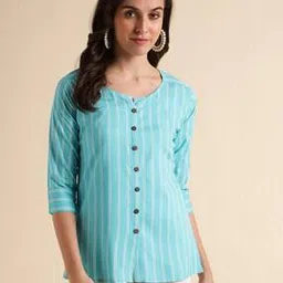 fabclub Women Striped Straight Kurta-picture-39