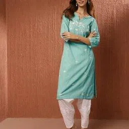fabindia Women Embroidered Straight Kurta-picture-11