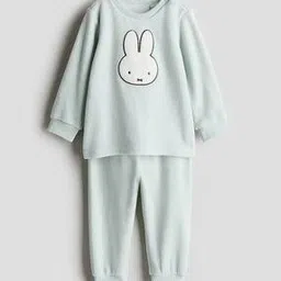 h&m Boys Cartoon Lounge Pants T-shirt Set-picture-48