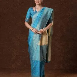 ri-wah Women Woven Saree with Contrast Border-picture-30