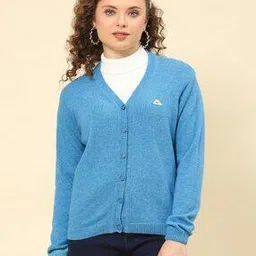 monte carlo V-Neck Cardigan with Ribbed Hems-picture-28