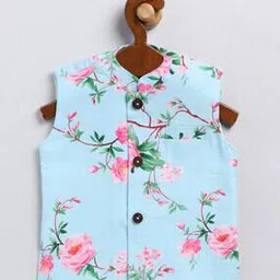vastramay sishu Floral Print Sleeveless Jacket-picture-44