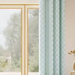 haus & kinder Palm Charm Polyester Single Door Curtain  -picture-38
