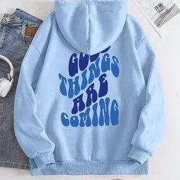 Women Typographic Print Regular Fit Hooded Hoodie-image-28