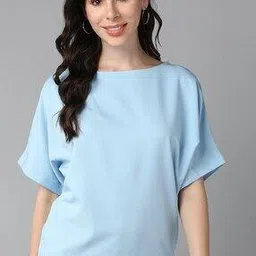 saffe Women Loose Fit Boat-Neck Top-picture-13