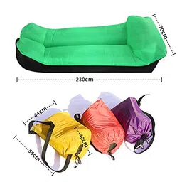 loovit Inflatable Lounger Air Sofa -Portable,Water Proof& Anti-Air Leaking Design-Best Air Lounger for Travelling, Camping, Hiking -Perfect for Swimming Pools, Beach Parties, Picnics or Holiday image 2