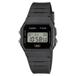 Unisex Youth Water-Resistant Digital Watch-F-91WB-8ADF-image-2