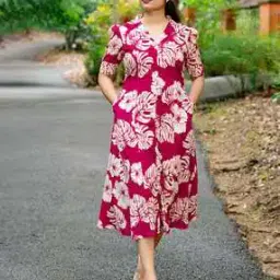 shinisha Women Printed A-Line Dress-picture-13
