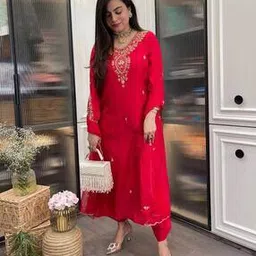nyrika Women Embroidered A-Line Kurta Set-picture-51