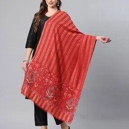 swi stylish Women Floral Wool Stole-picture-50