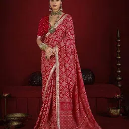 stylum Women Printed Saree with Contrast Border image 1