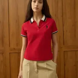 u.s. polo assn. Women Regular Fit Polo T-Shirt -picture-48