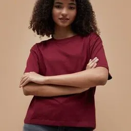 fame forever by lifestyle Women Regular Fit Round-Neck T-Shirt-picture-15