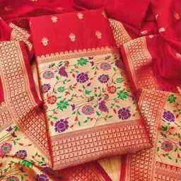 svaraa Women Embellished Unstitched Dress Material-picture-43