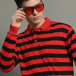 alpha tribe Men Regular Fit Polo T-Shirt-picture-38